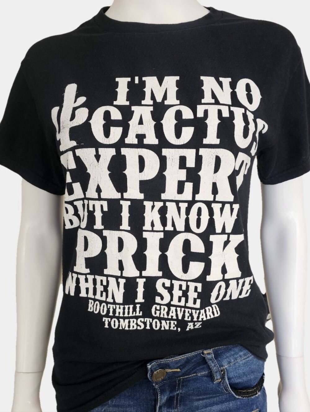 Short Sleeve Crew Neck Tombstone, Arizona Graphic Tee Size S